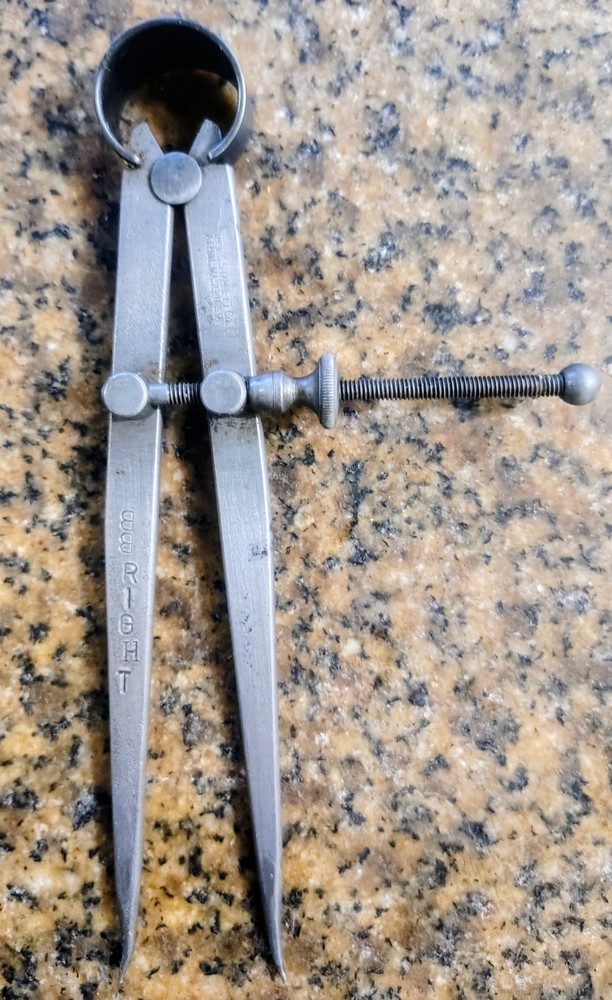🗽 VINTAGE STARRETT 5" DIVIDER MACHINIST/ TOOLMAKER