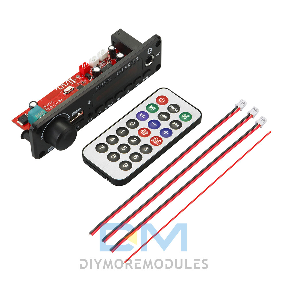 50W Amplifier Bluetooth MP3 Player Decoder Board DC6-18V FM Radio TF Car kit