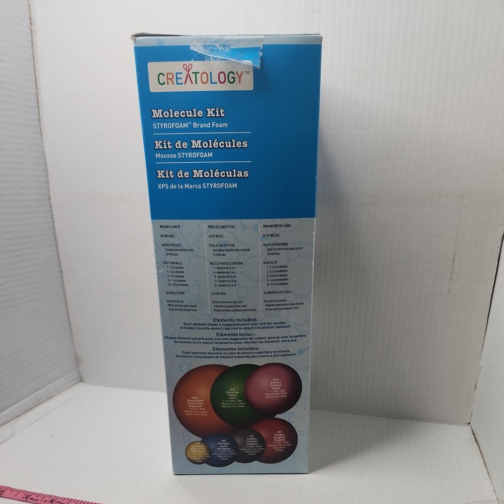 Molecule Model Kit All White open box Creatology (R1)