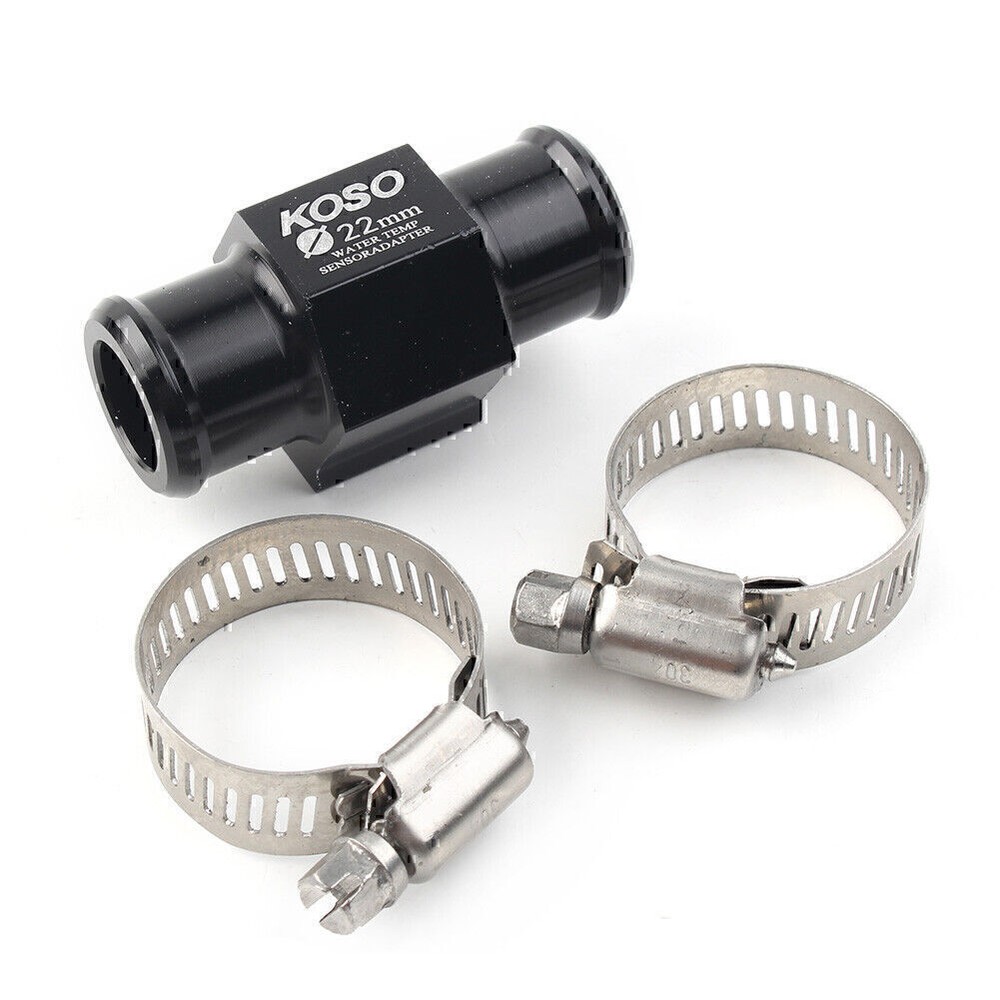 22mm Motorcycle Water Temp Temperature Joint Pipe Hose Sensor Gauge Adapter US