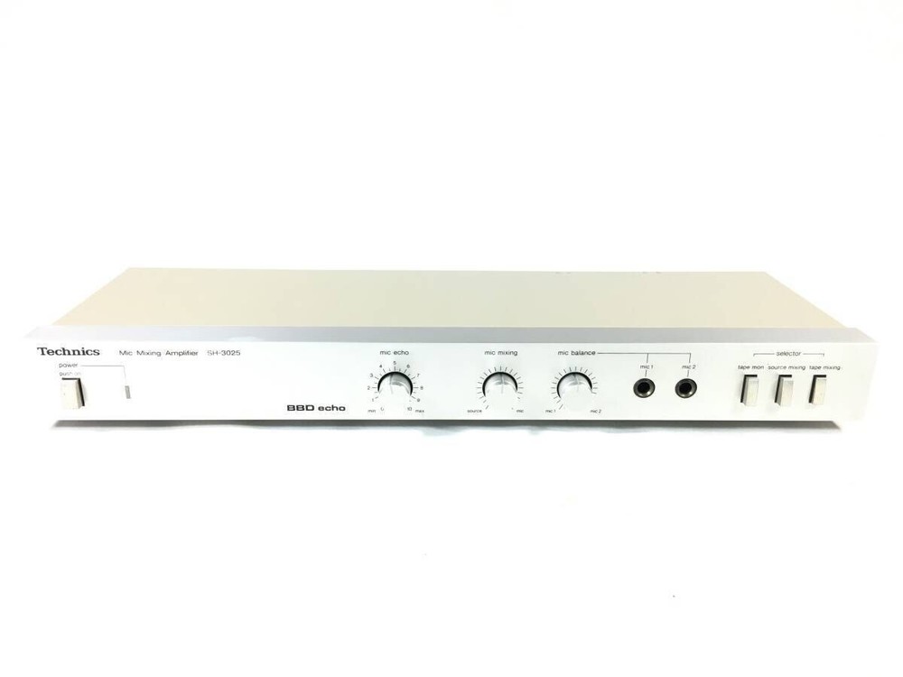 Technics SH-3025 Microphone mixer with 2 microphone inputs Tested Works well F/S