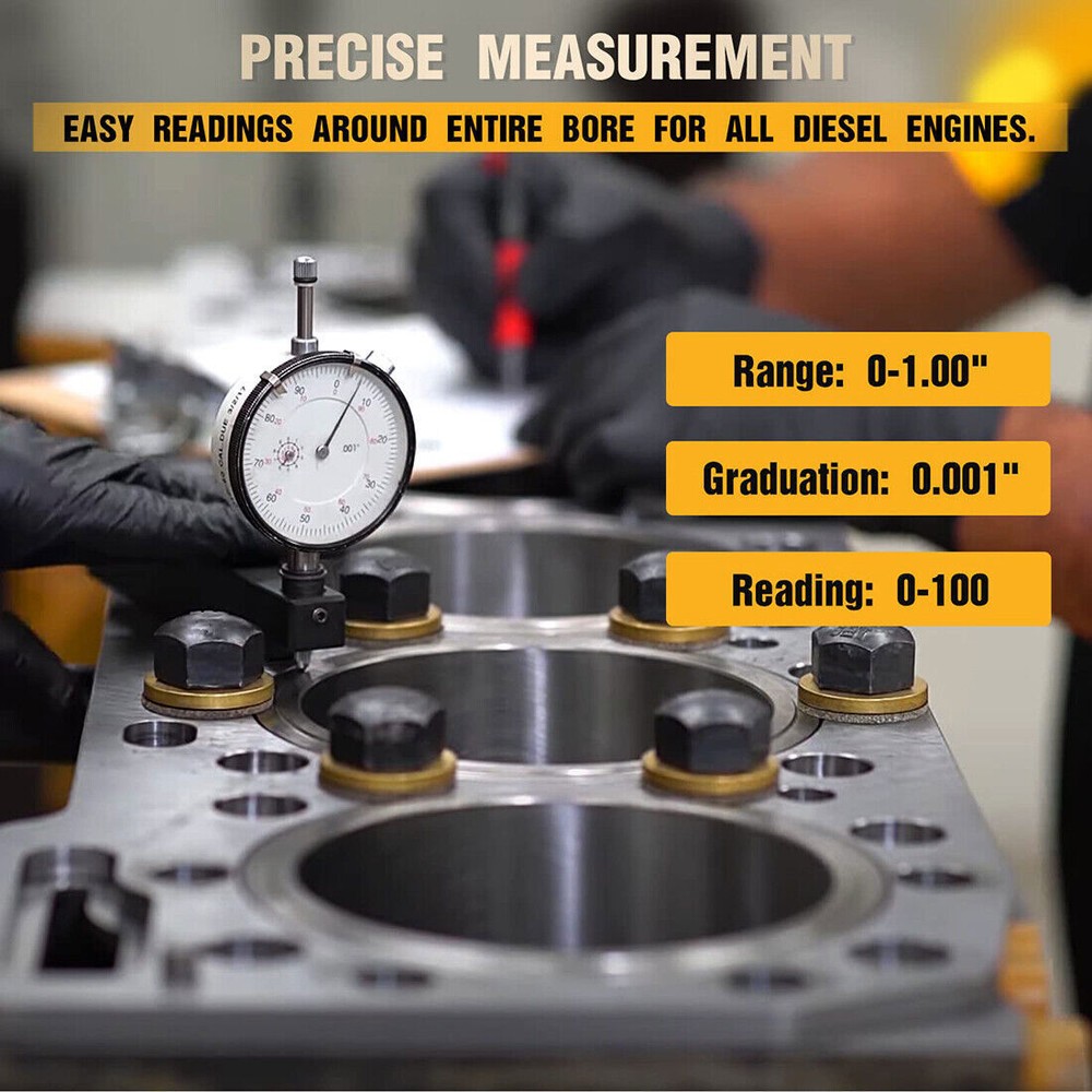 For Central Tools 6434 Dial Indicator Cylinder Sleeve Height Counterbore Gauge