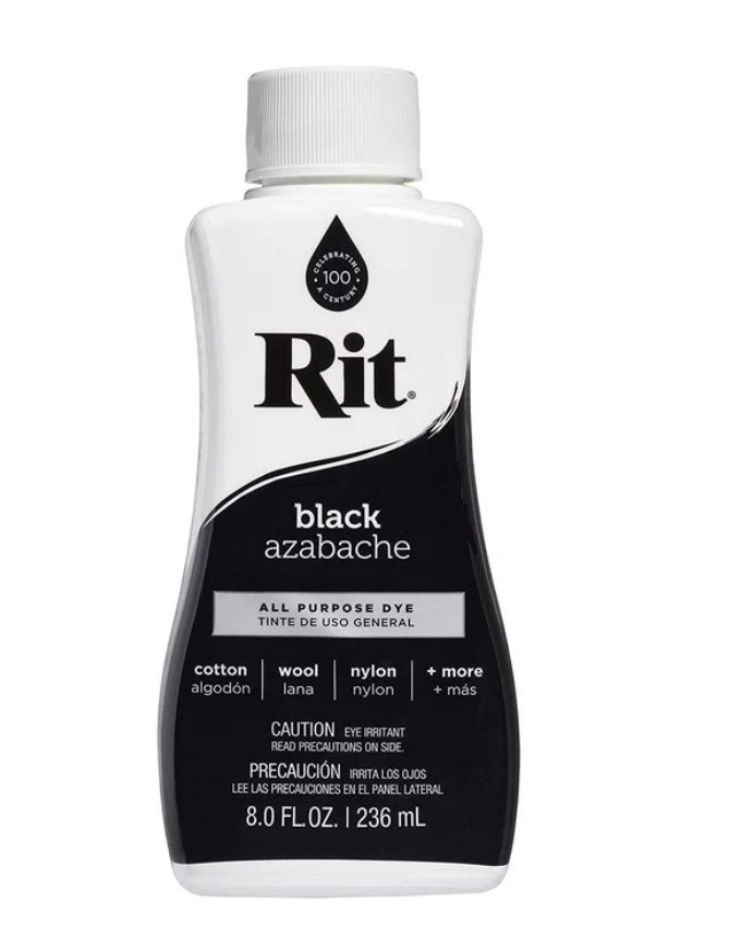 Rit All-Purpose Liquid Dye, Black, 8 fl oz (2-pack)