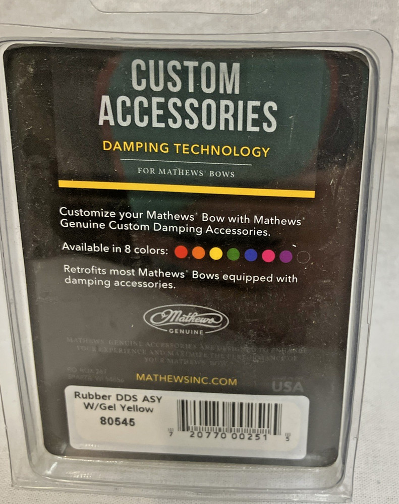 Mathews Archery Custom Color Damping Accessories Dead End String Stopper Yellow