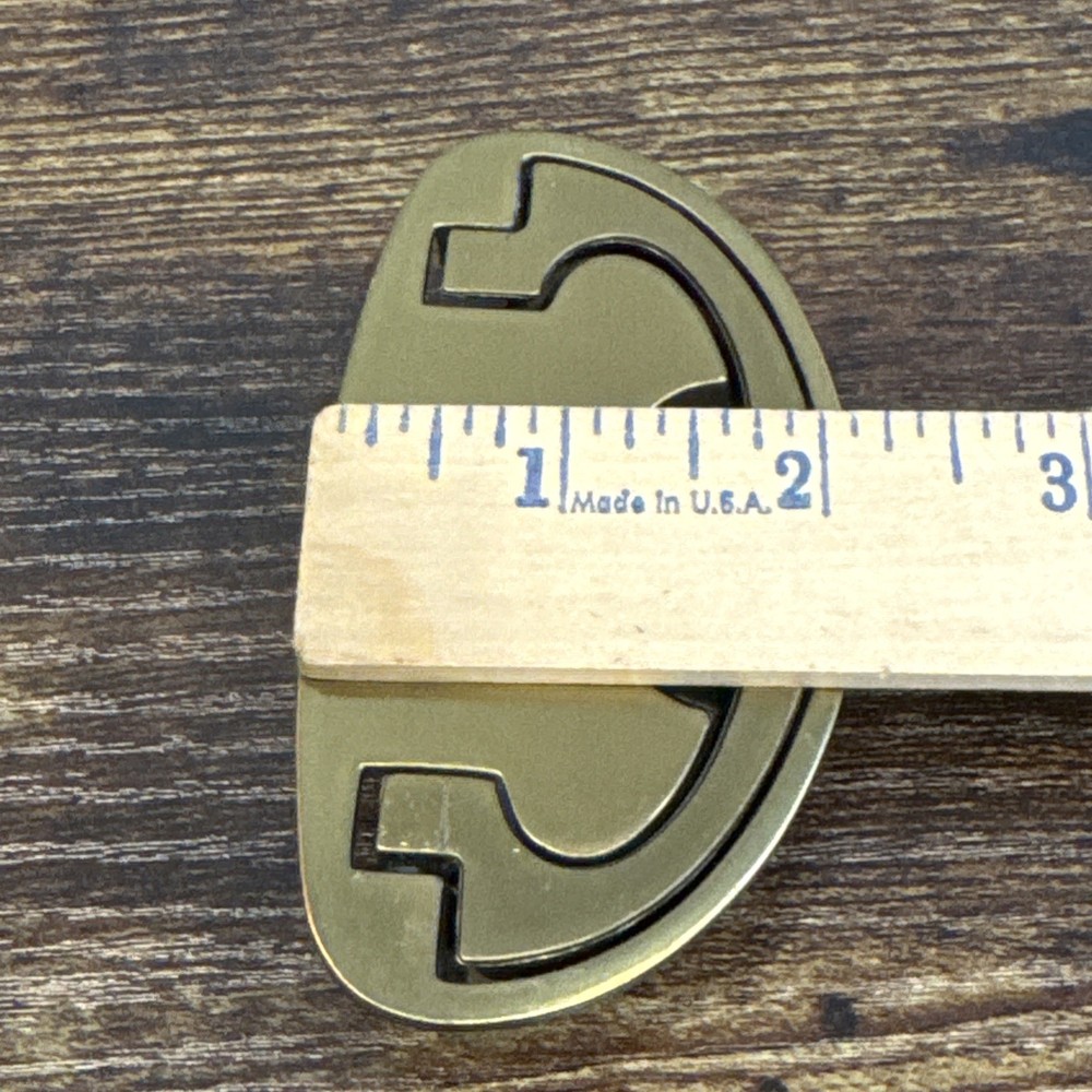 Drexel Passage Drawer Pull Handle Campaign Brass KBC N-16827 Replacement MCM