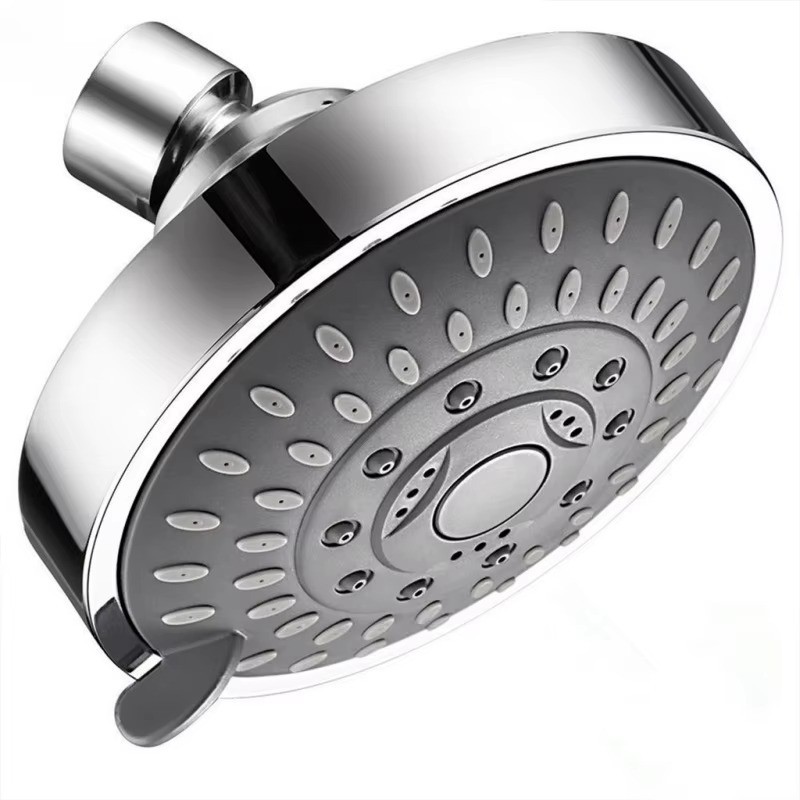 4"  Chrome Finish 5 Function Shower Head High or Low Pressure With 5 Spray