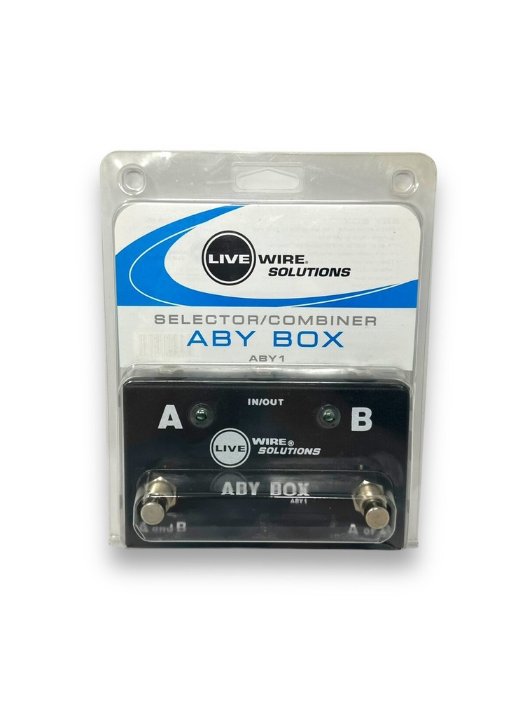 Live Wire Solutions ABY1 Guitar Selector/Combiner Footswitch ABY Box