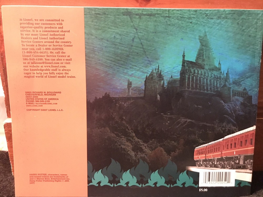 Lionel 2007 Train Catalog Volume 2 Harry Potter