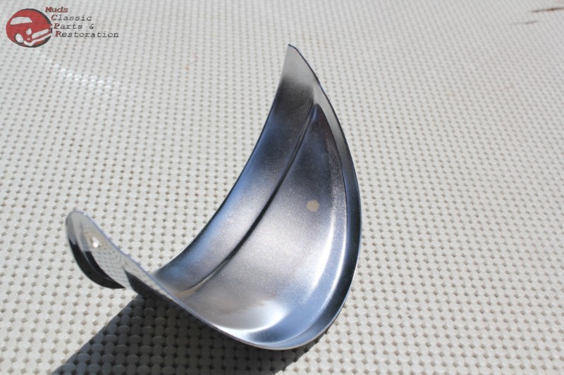 5" Custom Headlight Headlamp Visors Chrome 4 Half Moons and 4 Visors