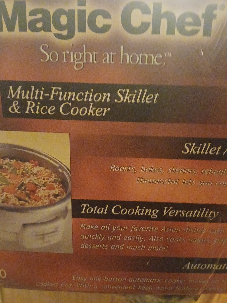 Magic Chef Multi Function Skillet And Rice Cooker #120 In Orginal Box