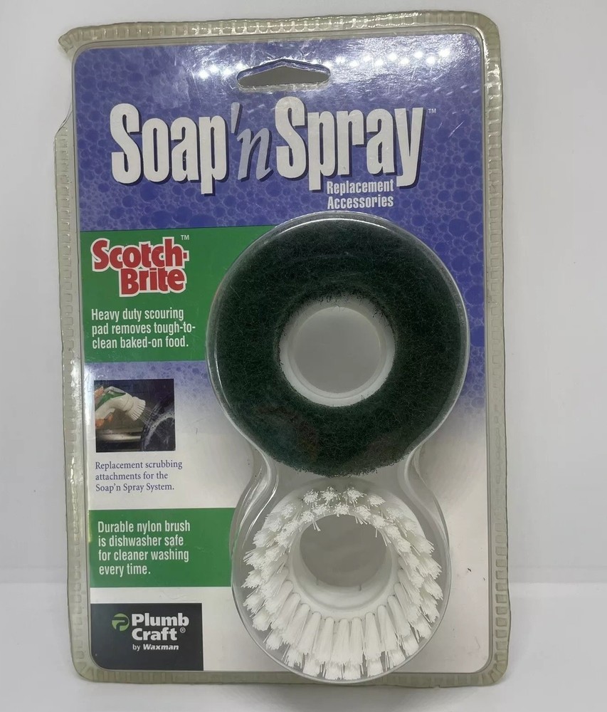 Scotch Brite Replacement Accessory Soap Spray Nylon Pot Pan Cooking Scrub Brush