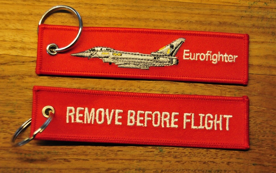 embroidered Eurofighter keyring keychain