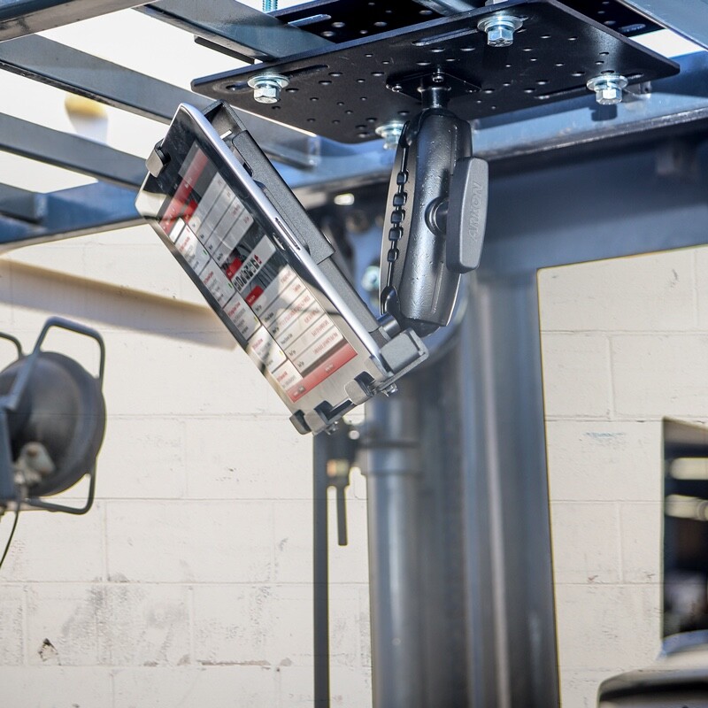 ARKON FLRM38TAB4 38mm Robust Forklift Locking Tablet Mount Retail Black