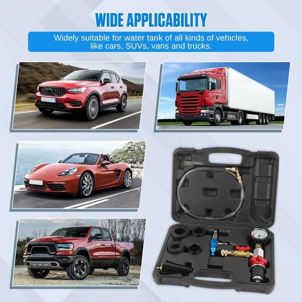 Coolant Vacuum Refill Kit Time-saving Well-sealed...