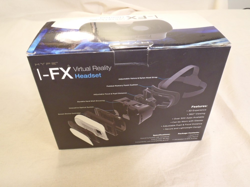 HYPE I-FX VIRTUAL REALITY HEADSET NEW
