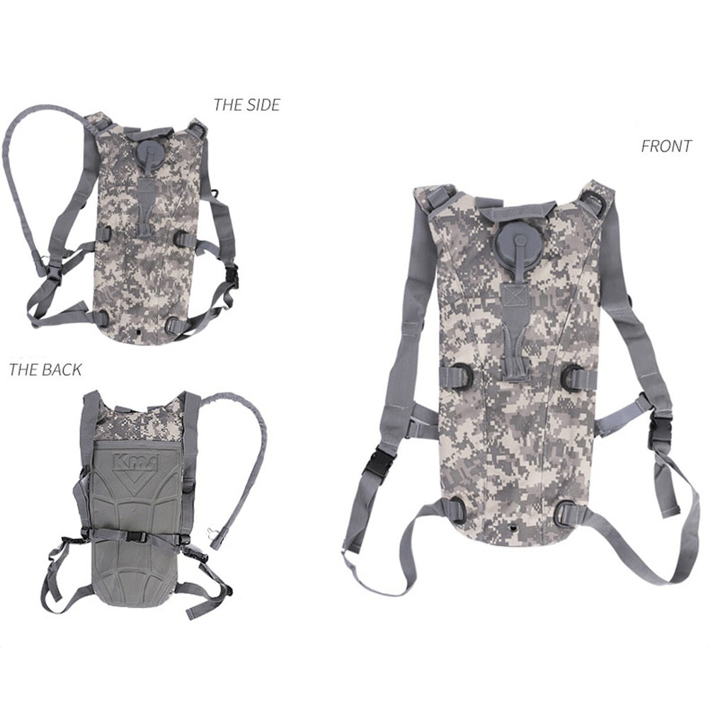 2L Hydration System Survival Water Bag Pouch Backpack Bladder Climbing Hiking