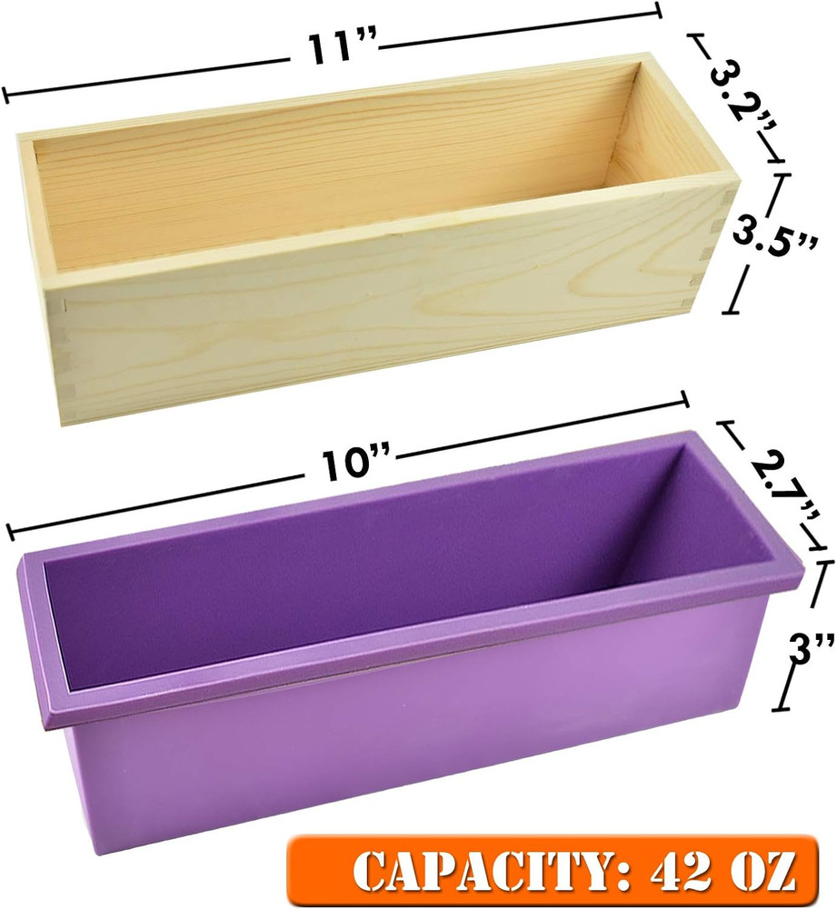 Loaf Soap Making Cutting Mold Kit Multi-Function Adjustable Wood Soap Mold Set -