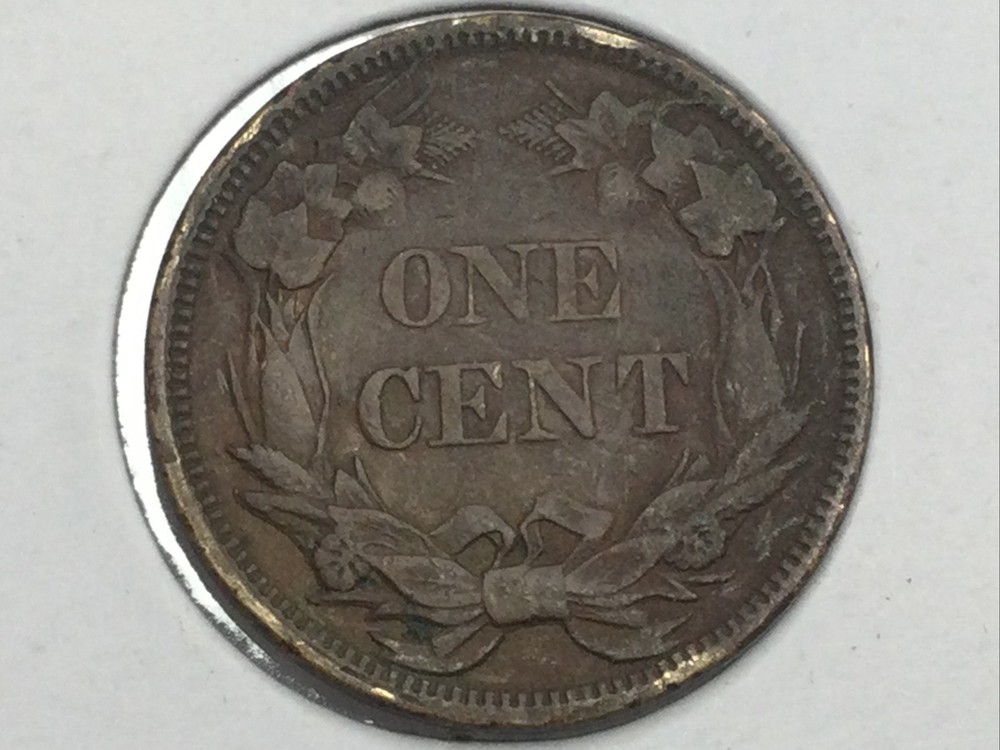 1858 small letters Flying Eagle Cent in extra fine