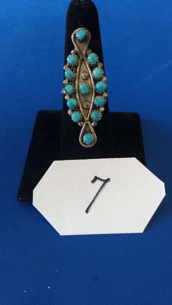 Vintage Native American Sterling Ring size 7