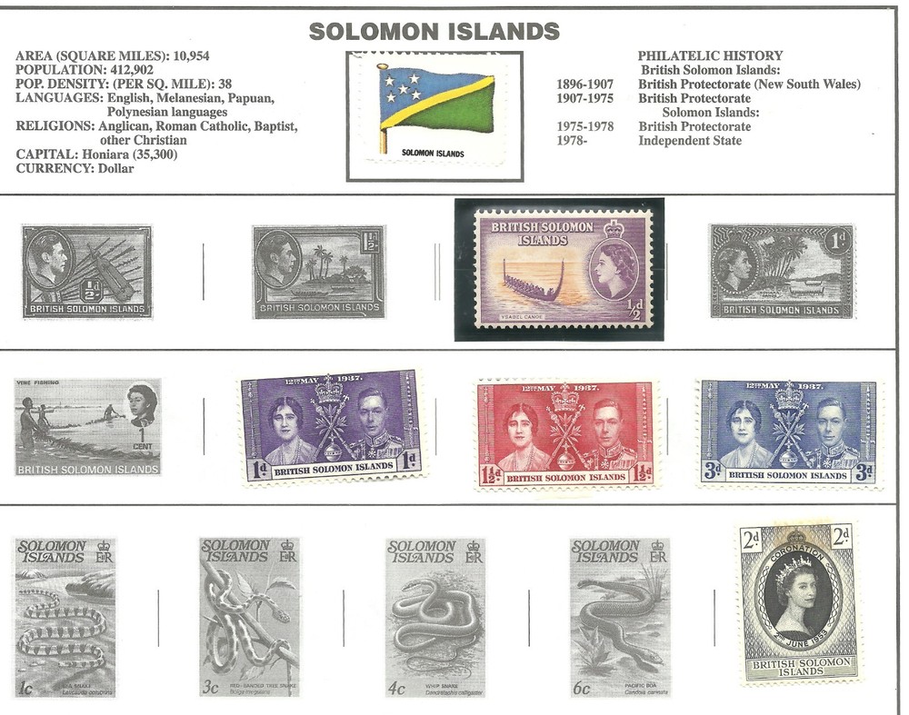 Solomon Islands stamps with SC# 750