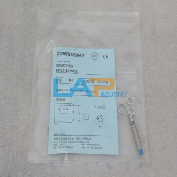 1Pc New For CONTROLWAY proximity switch ND2.5-S3-M8S8