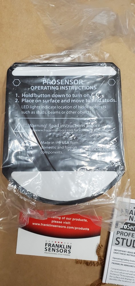 Franklin ProSensor T9 Stud Finder FST902MP