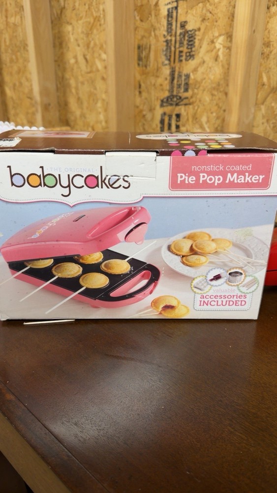 The Original Babycakes Pie Pop Maker Nonstick Coated 6 Pie Pops