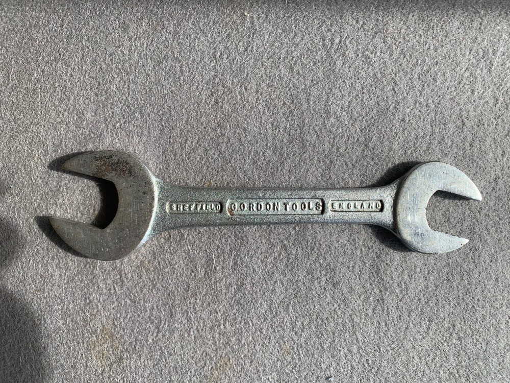 GORDON TOOLS Vintage Open End Spanner 3/4AF & 5/8AF