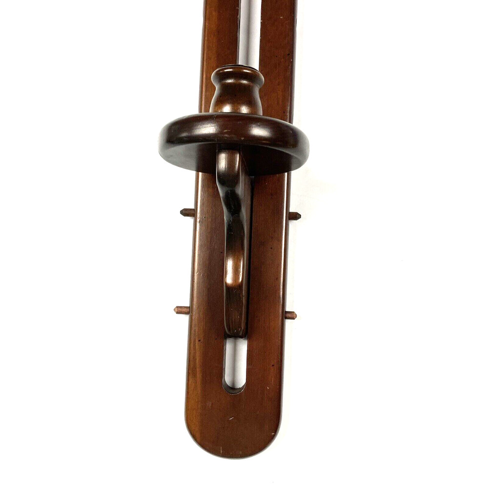 Adjustable Hand Crafted Wood Wall Sconce Candle Holder