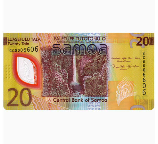 Samoa 20 Tala 2023 NEW UNC Banknote