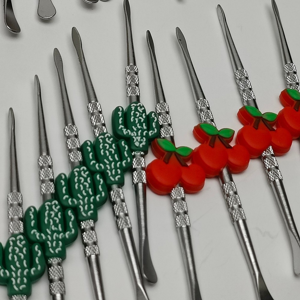 30ct -SirEEL Dab Tools Set Fruit Veggies Silicone Handle Stainless Double End