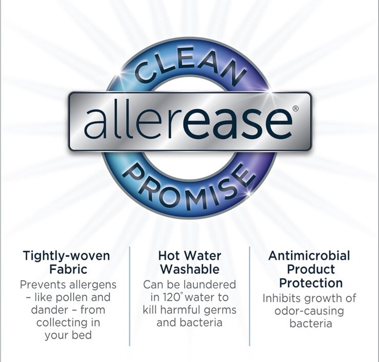 AllerEase Maximum Mattress Protector, FULL Size Polyester Zippered Waterproof