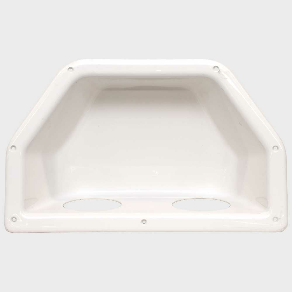 Chaparral Boat Blank Cupholder Side Panel | Glossy White Plastic