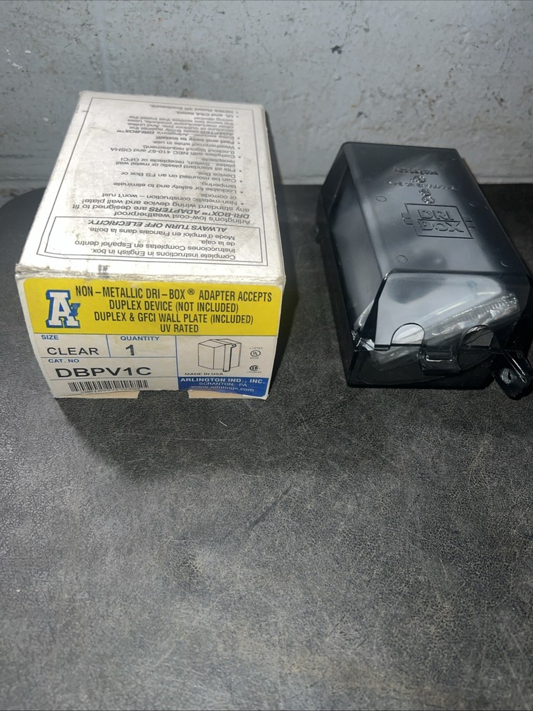 Arlington DBPV1C Dri-Box Clear Vertical Mount