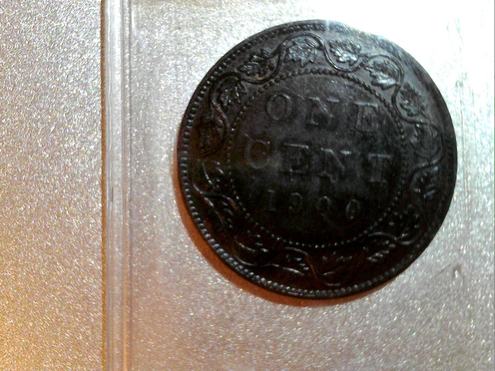 1900 canada large cent. ICCS VF 20