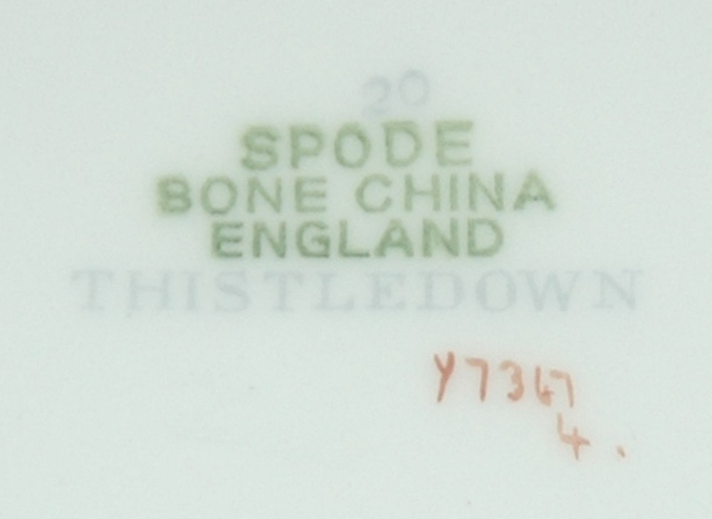 SPODE FINE BONE CHINA OVAL SERVING PLATTER THISTLEDOWN PATTERN