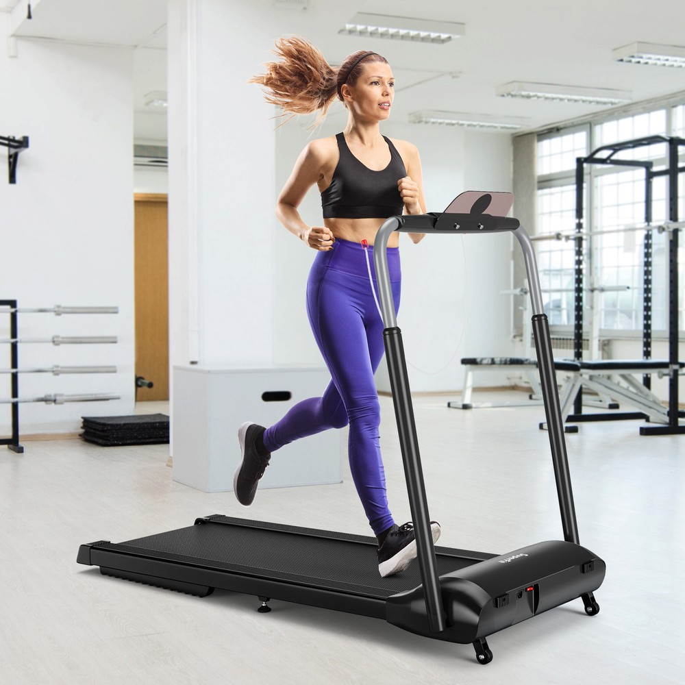 Folding 3HP Treadmill Compact Walking Jogging Machine W/Touch Screen APP Control