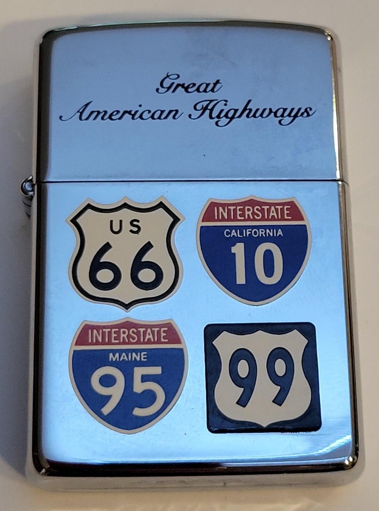 ZIPPO GREAT AMERICAN HIGHWAYS 1994 LIGHTER
