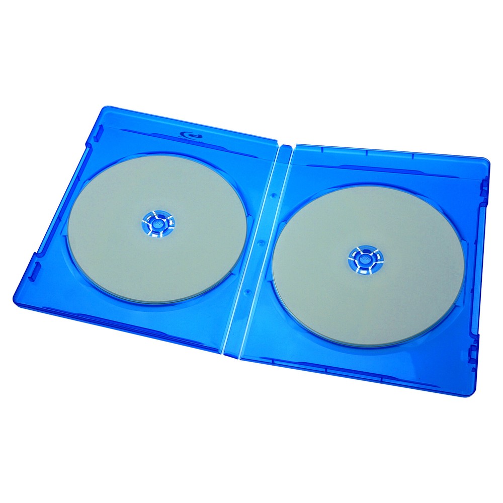 DVD CD Double Disc Storage Box Blu Ray Plastic Case Sleeve Insert 11mm Holder