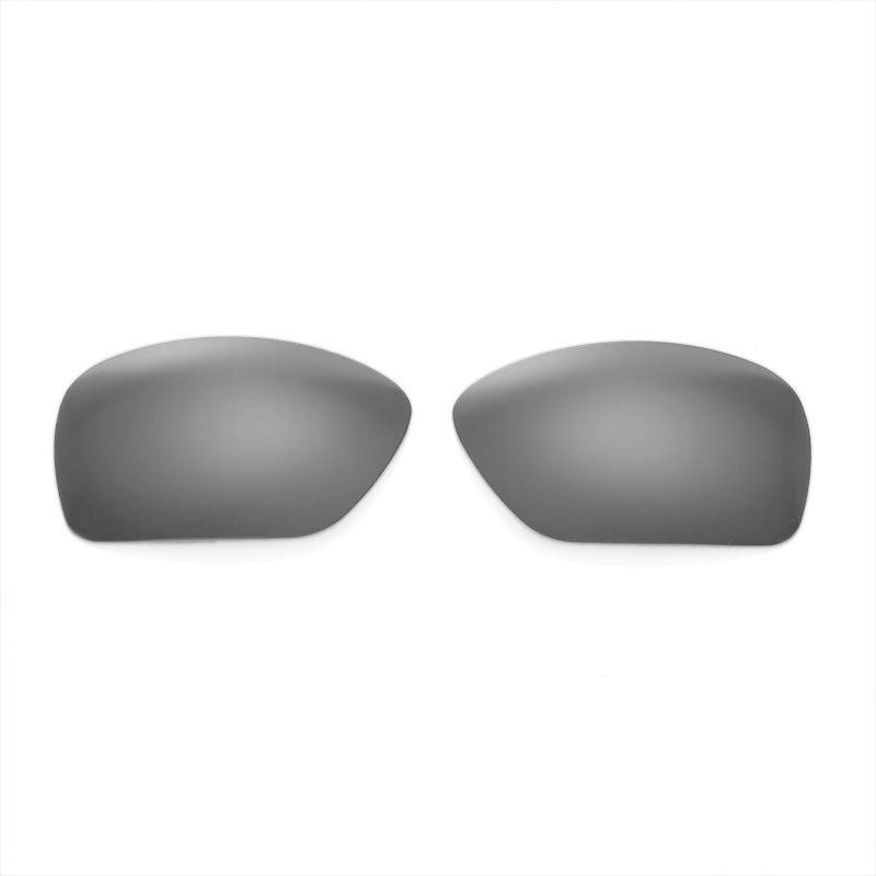 Walleva Titanium + Black Polarized Lenses For Oakley Plaintiff Squared