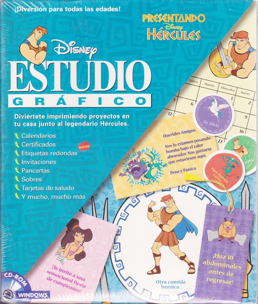 Hercules Print Studio SPANISH Español CD-Rom Software - Make FUN projects!!