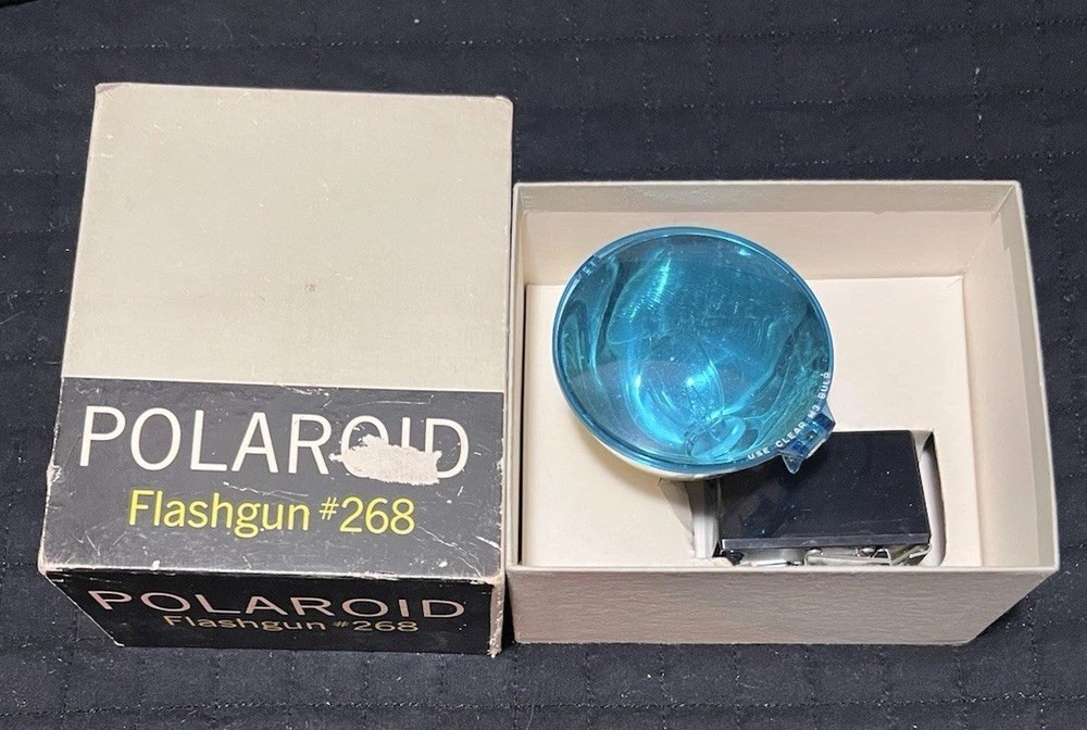 Vintage Polaroid Flashgun #268 In Original Box - UNTESTED