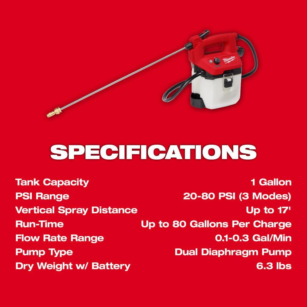 Milwaukee M12 1 Gallon Handheld Sprayer Kit