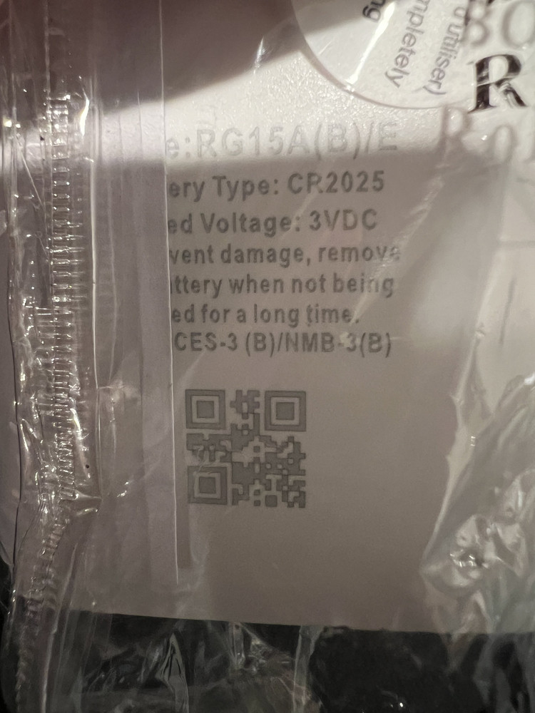 Olmo RG15A(B)/E remote control