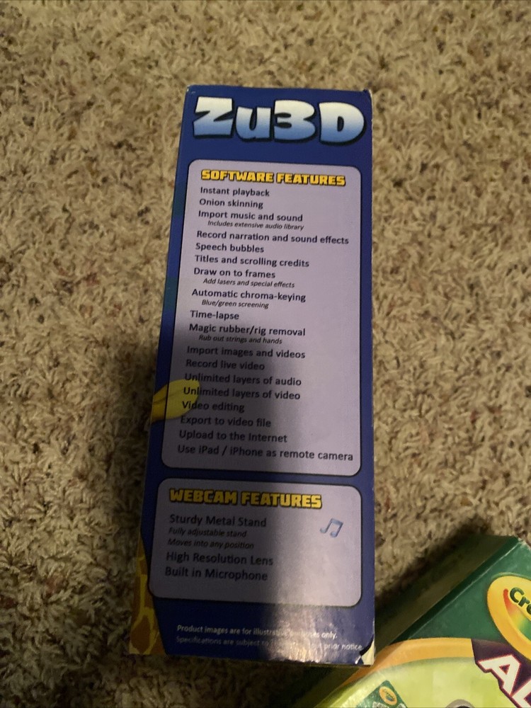 Zu3D Complete Stop Motion Animation Kit Plus Crayola Easy Animation Studio