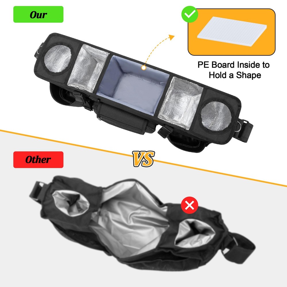 GRAOSO Parent Console Stroller Organizer WONDERFOLD W4