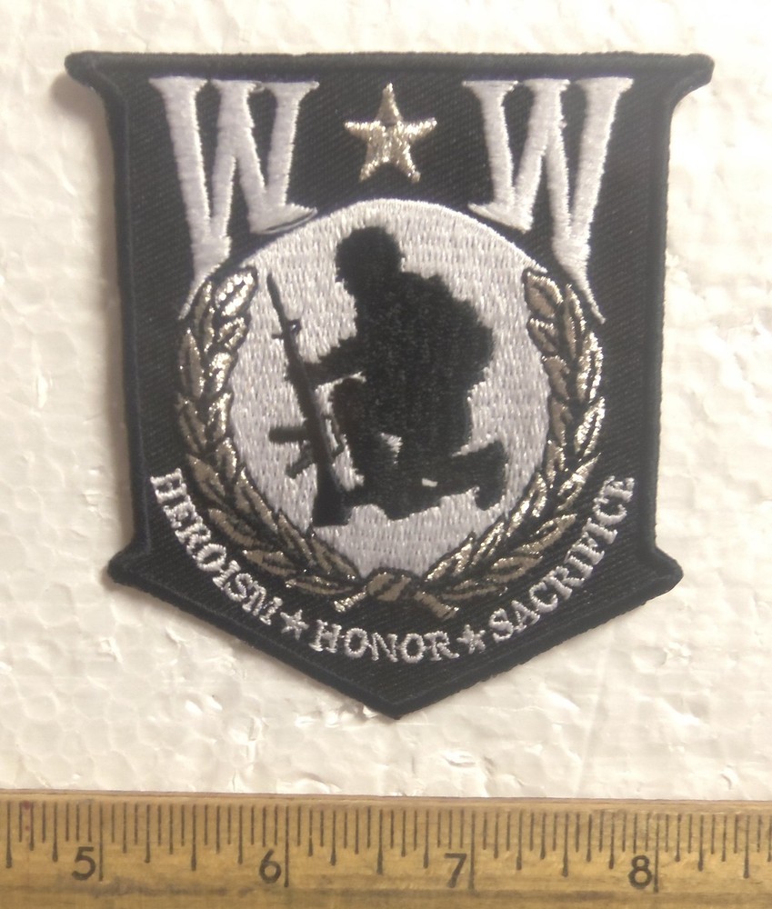 Wounded Warrior – Heroism * Honor * Sacrifice Embroidered Patch