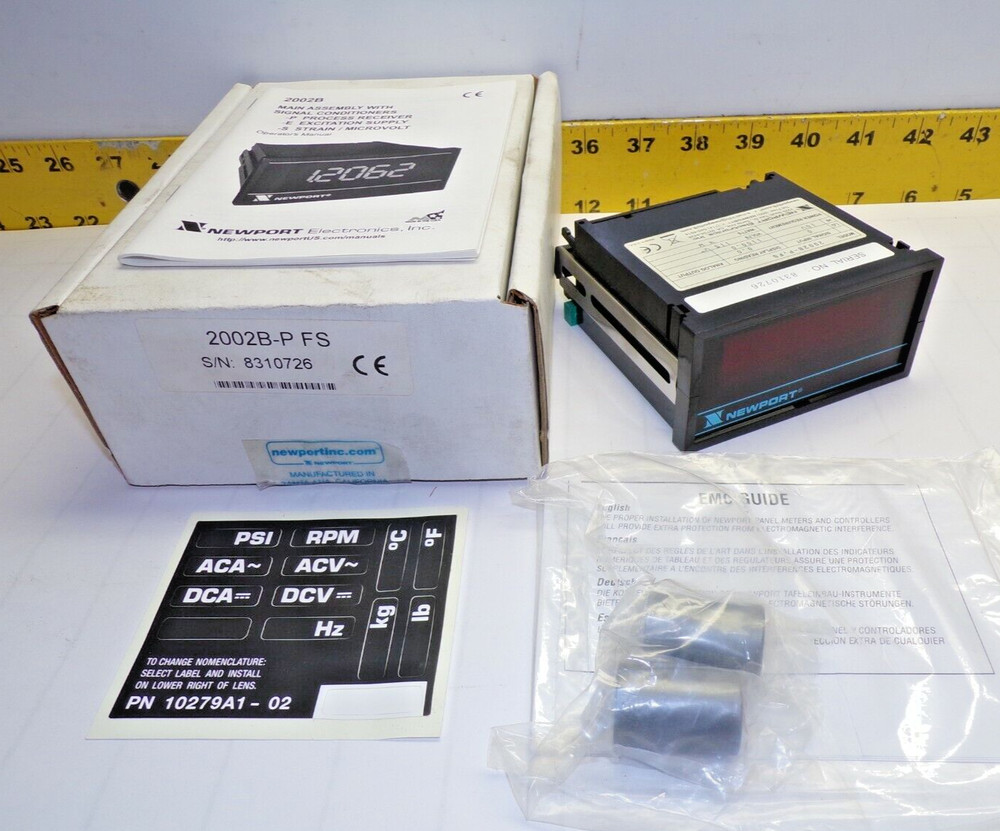 NEWPORT DIGITAL PROCESS PANEL METER 115V  2002B-P FS