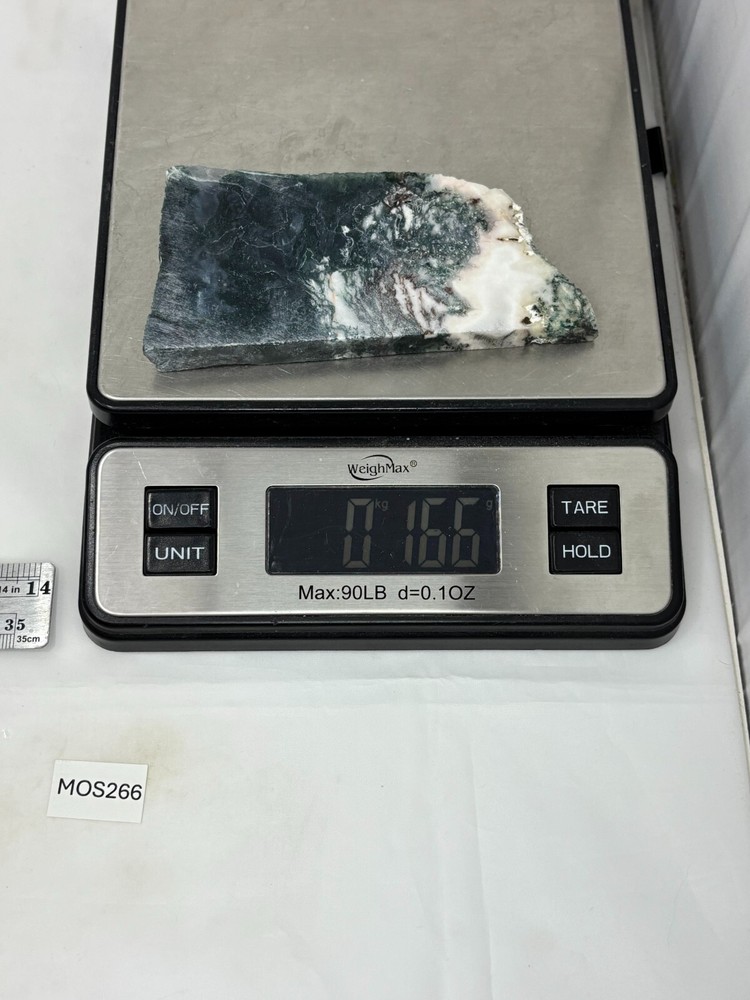Semi-translucent Moss Agate Slab Cabbing Lapidary Carving Combo Ship Avail