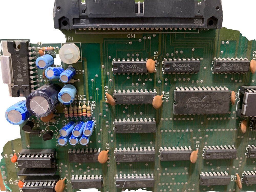 Vintage CAPCOM PCB Board Audio No. 09832 DAMAGED UNTESTED